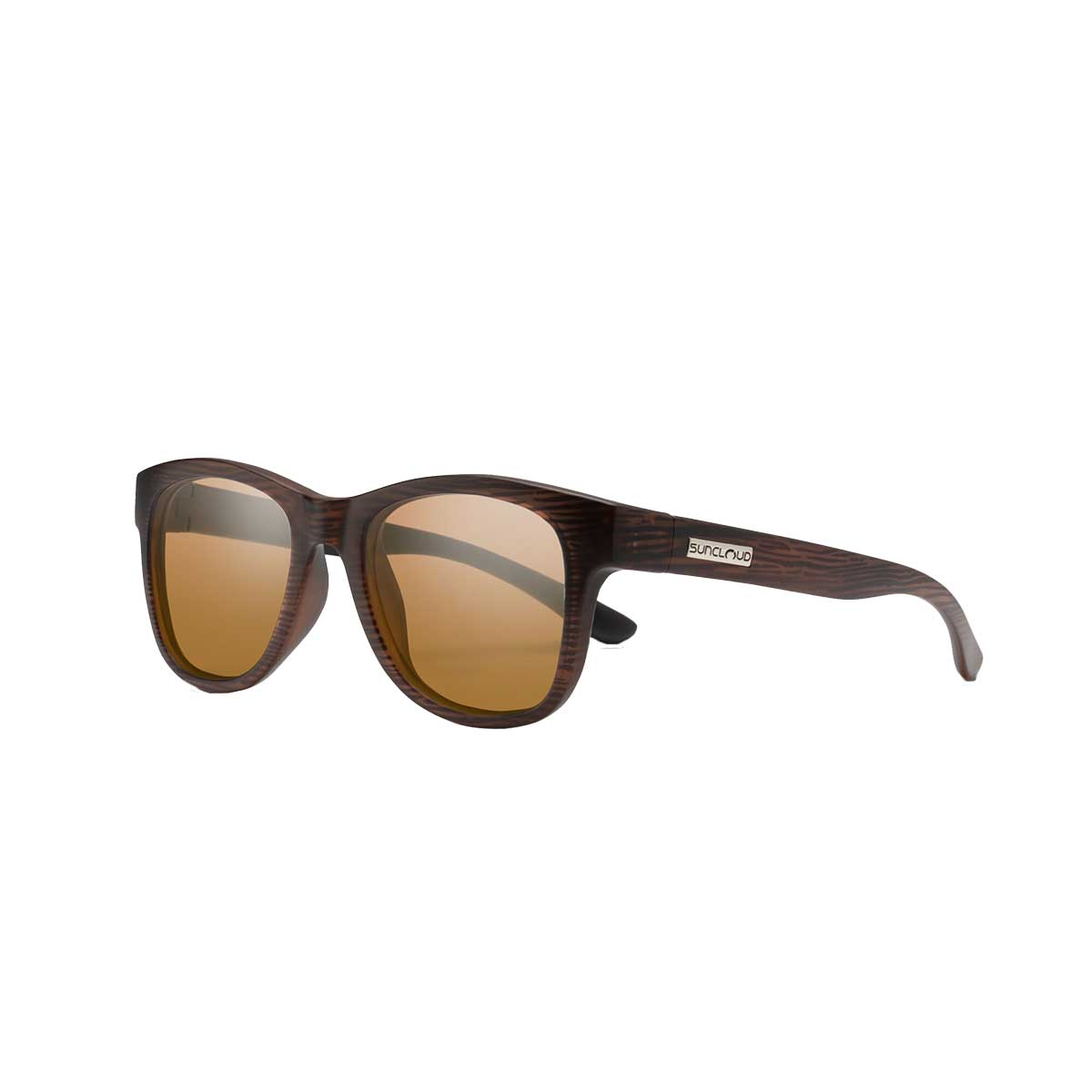 Suncloud Leeway Sunglasses Polarized in Matte Burnished Brown with Brown